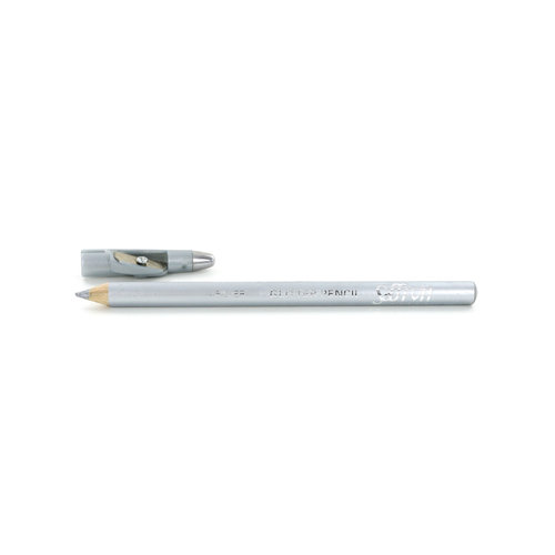 Saffron Glitter Crayon Yeux - Silver (Avec taille-crayon)