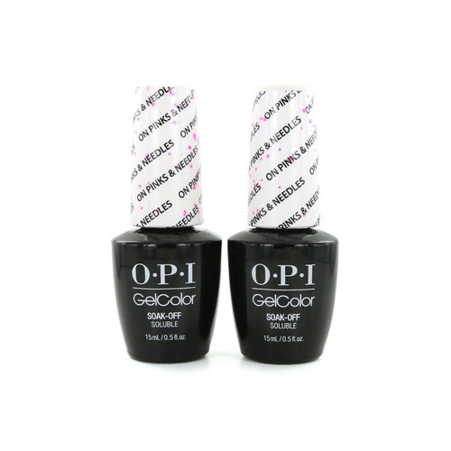 O.P.I GelColor Vernis à ongles - On Pinks & Needles (2 pièces)