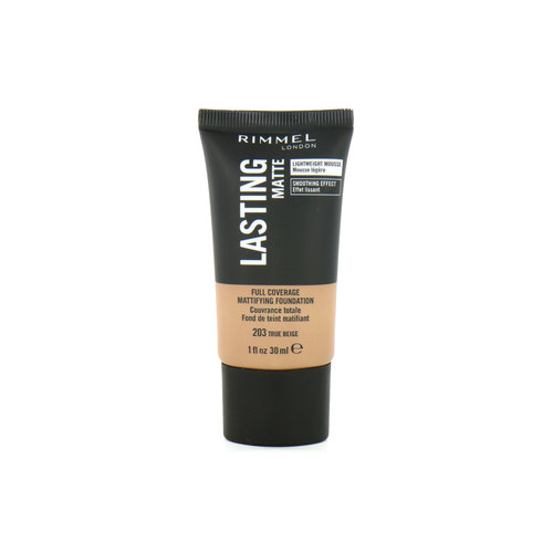 Rimmel Lasting Matte Full Coverage Foundation - 203 True Beige