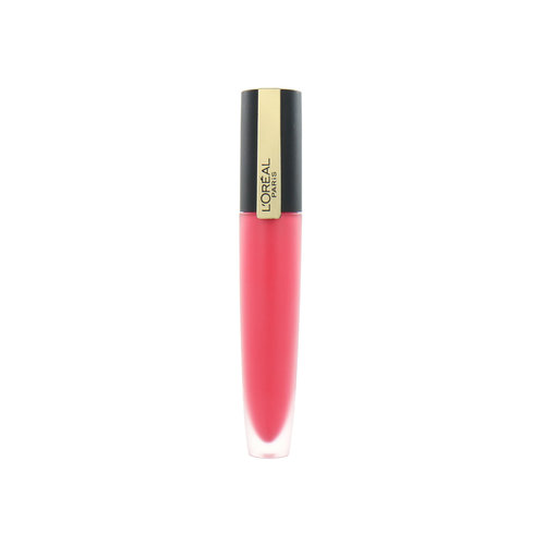 L'Oréal Rouge Signature Matte Metallic Lipstick - 128 I Decide