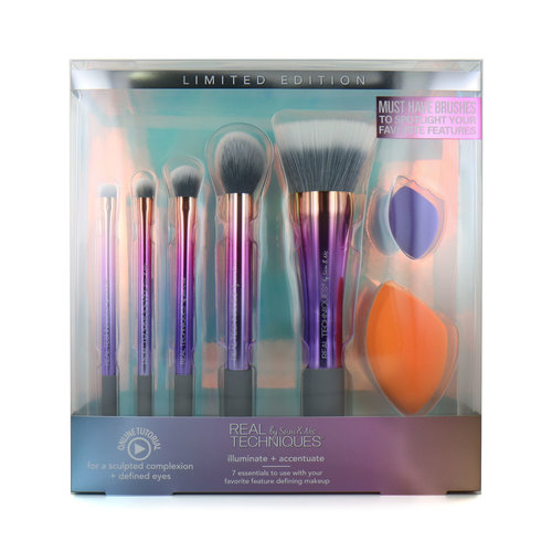 Real Techniques Illuminate + Accentuate Brush Set - Limited Edition