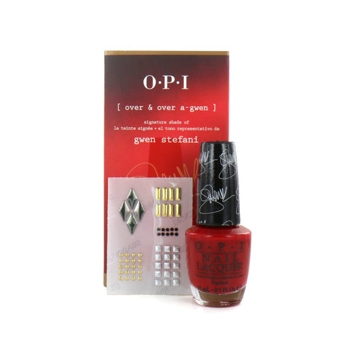 O.P.I Over & Over A-Gwen by Gwen Stefani Ensemble-Cadeau - With Swarovski Studs & Crystals