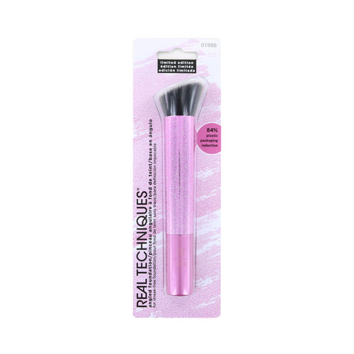 Real Techniques Pretty In Pink Angled Foundation Brush - Limited Edition
