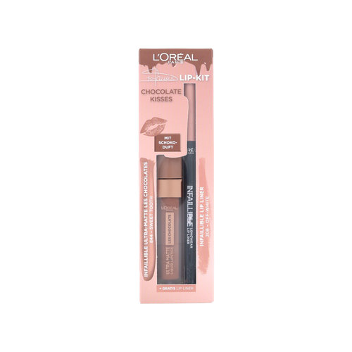 L'Oréal Chocolate Kisses Lip Kit - 844 Sweet Tooth - 208 Off-White (Duitse versie)