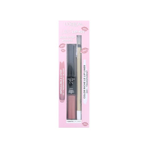 Non-Stop Kisses Lip Kit - 111 Permanent Blush - 001 Transparent (Version allemande)