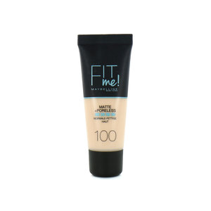 Fit Me Matte + Poreless Foundation - 100 Warm Ivory