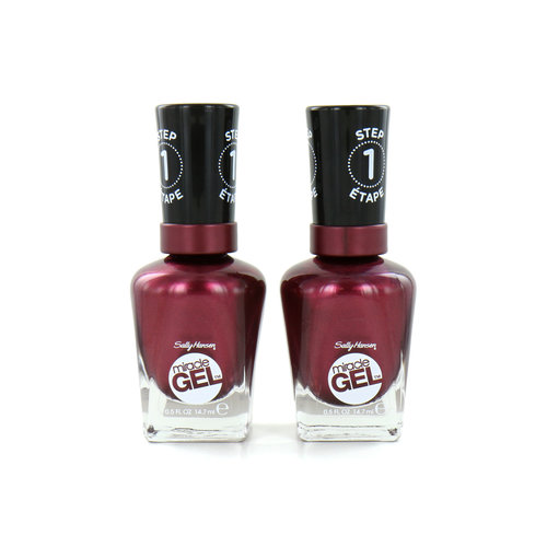 Sally Hansen Miracle Gel Nagellak - 482 Walk The Wine (2 Stuks)