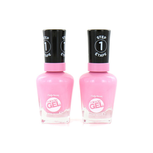 Sally Hansen Miracle Gel Nagellak - 170 Pink Caddilaquer (2 Stuks)