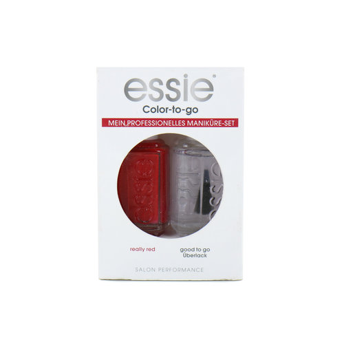 Essie Color-To-Go Nagellak - Really Red - Good To Go Topcoat (Duitse versie)