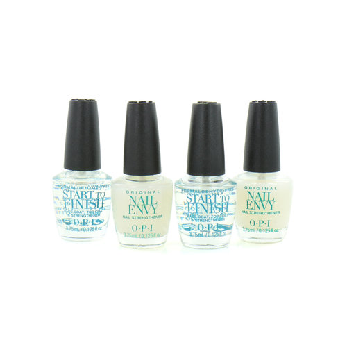 O.P.I Mini Nail Envy Strenghtener + Start To Finish Nagellak - 4 x 3,75 ml