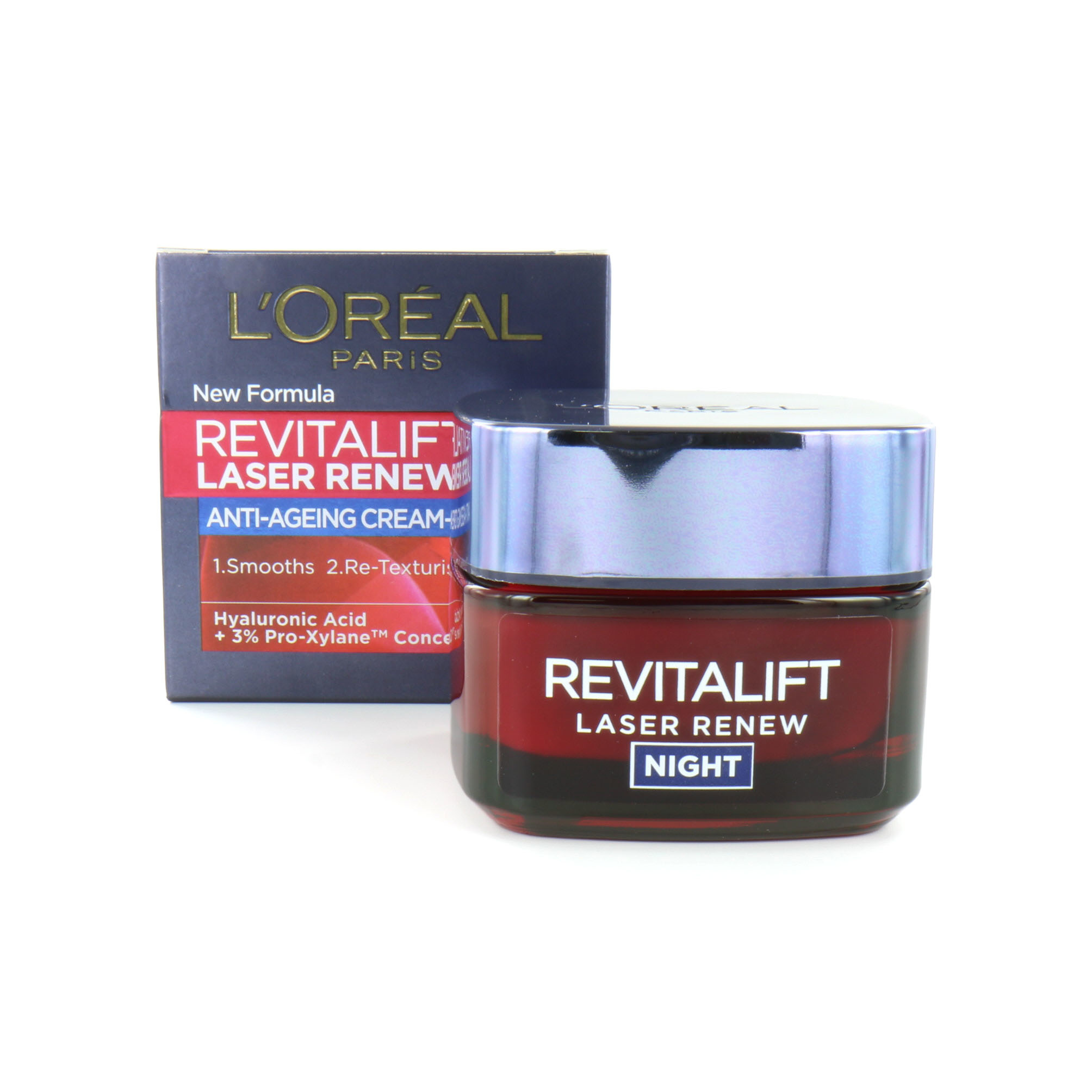 L'Oréal Paris Revitalift Laser Nachtcreme – 50 Ml, Mit Hyaluron & Pro-Xylane Gegen Falten