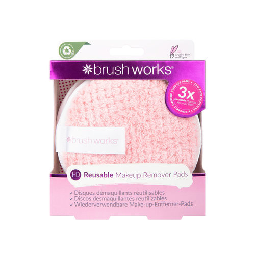 Brushworks HD Reusable Makeup Remover Pads (Ensemble de 3)