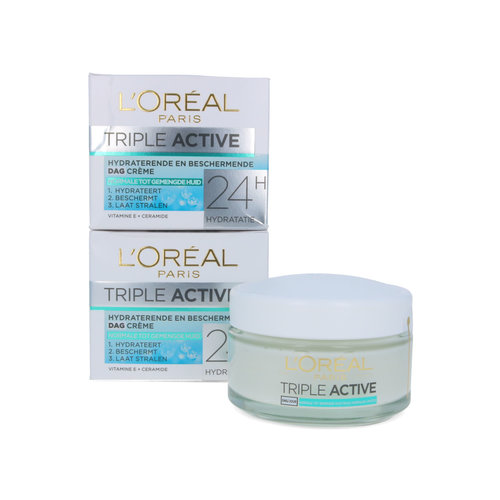 L'Oréal Triple Active 24H Dagcrème - 50 ml (2 stuks)