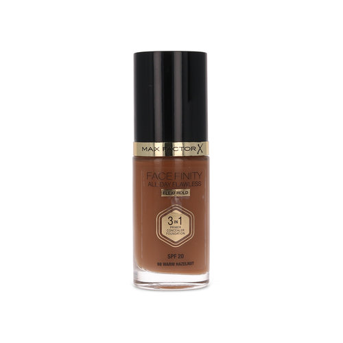 Max Factor Facefinity All Day Flawless 3 in 1 Flexi Hold Fond de teint - 98 Warm Hazelnut