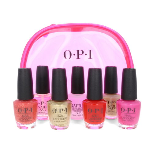 O.P.I 8 Piece Mexico City Nail Collection & Bag Cadeauset - 7 x 13.5 ml