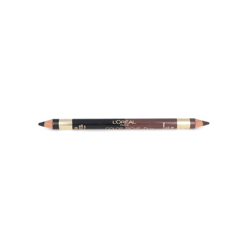 L'Oréal Color Riche Duo Eyes & Eybrow Pencil - 02 Dark - 10 Ebony Black