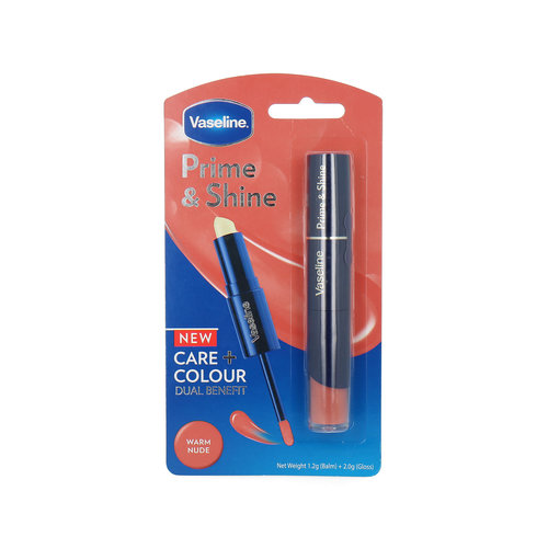 Vaseline Prime & Shine Lipbalm - Warm Nude