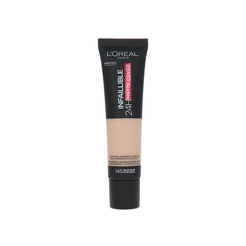 L'Oréal Infallible 24H Matte Cover Foundation - 145 Rose Beige