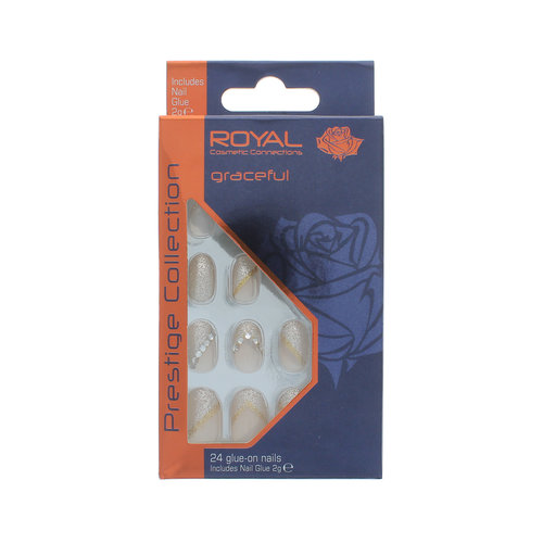 Royal 24 Glue-on Nails - Graceful