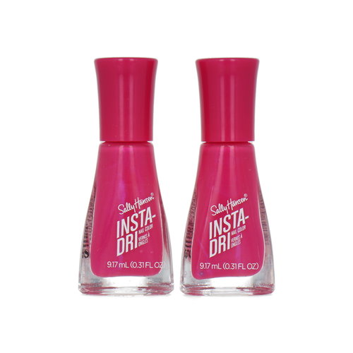 Sally Hansen Insta-Dri Nagellak - 303 Flashy Fuchsia (set van 2)