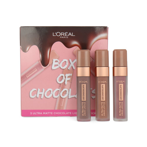 L'Oréal Box Of Chocolats Matte Chocolate Liquid Lipsticks Cadeauset