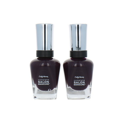 Sally Hansen Complete Salon Manicure Nagellak - 660 Pat On The Black (2 stuks)