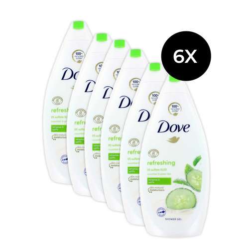 Dove Refreshing Shower Gel - 500 ml (6 stuks)