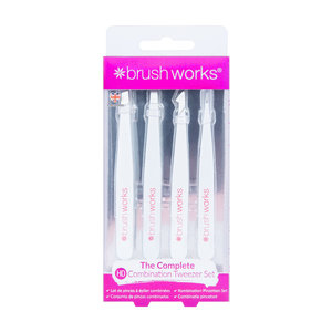 HD 4 Piece Combination Tweezers Set - White