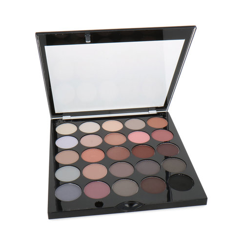 MUA 25 Shade Matte Oogschaduw Palette - Matte Supreme (doosje met krasjes)