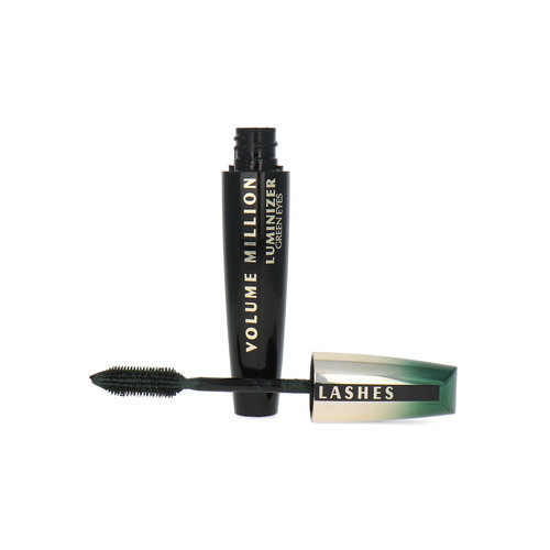 L'Oréal Volume Million Lashes Luminizer Green Eyes Mascara - Black Emerald