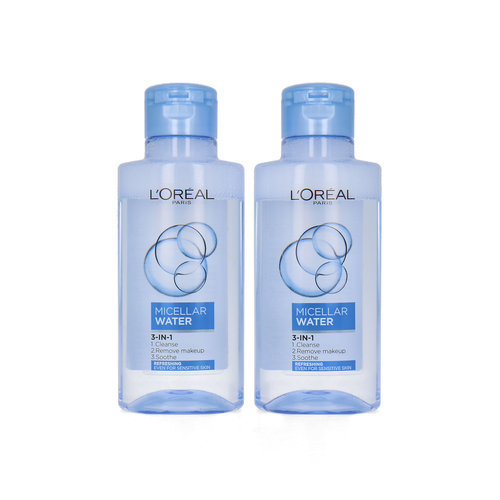 L'Oréal Micellar Water 3-in-1 - 95 ml (2 stuks)