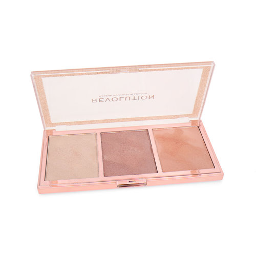 Makeup Revolution Precious Stone Highlighter Palette - Rose Quartz