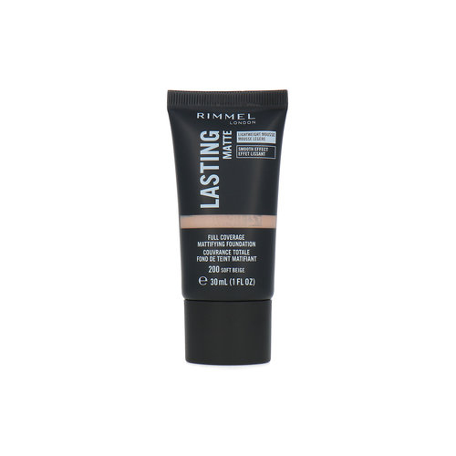 Rimmel Lasting Matte Full Coverage Foundation - 200 Soft Beige