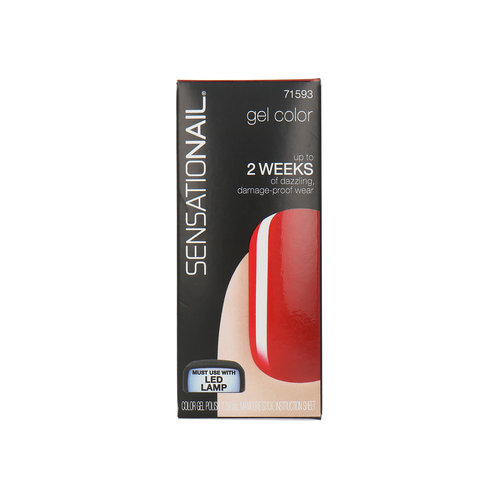 Sensationail Gel Color Vernis à ongles - 71593 Scarlet Red