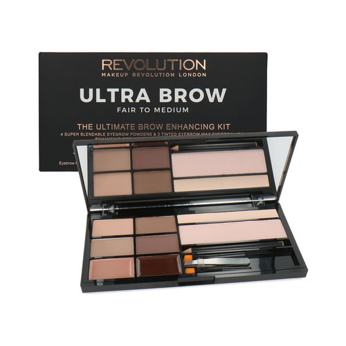 Makeup Revolution Ultra Brow The Ultimate Brow Enhancing Kit - Fair to Medium