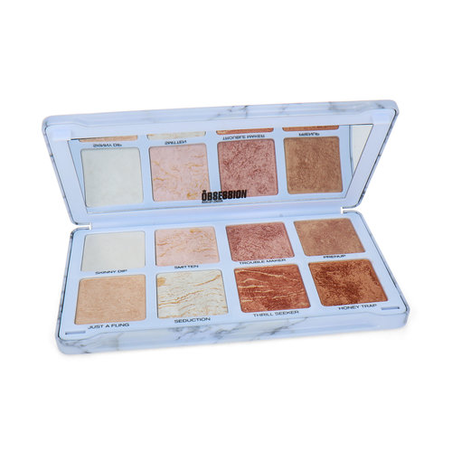 Makeup Revolution Obsession Highlighter-Blusher-Bronzer Palette - Obsessive Lights