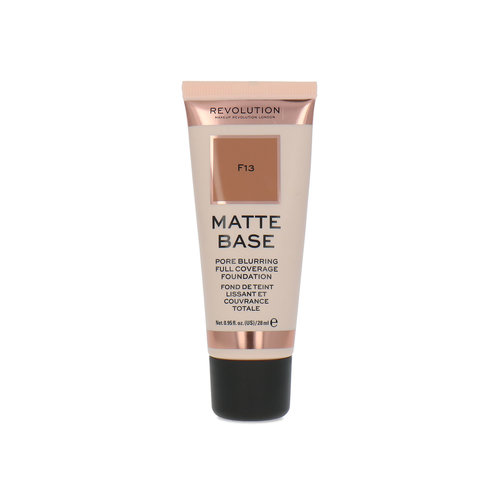 Makeup Revolution Matte Base Pore Blurring Full Coverage Foundation - F13