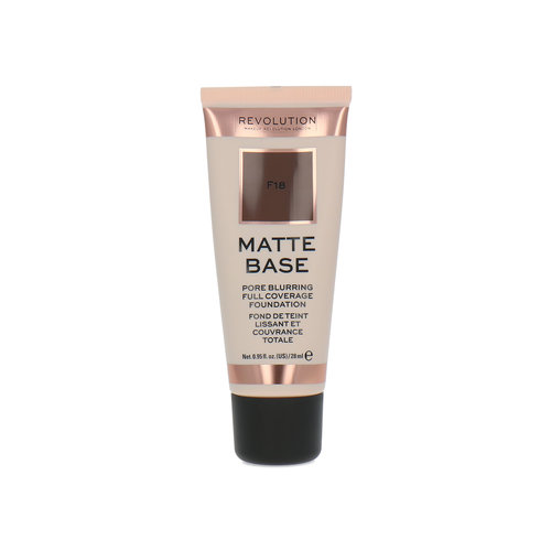 Makeup Revolution Matte Base Pore Blurring Full Coverage Fond de teint - F18