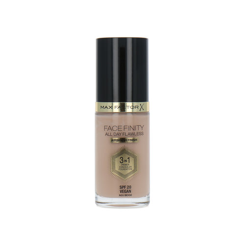 Max Factor Facefinity All Day Flawless 3 in 1 Airbrush Finish Fond de teint - N55 Beige (Vegan)