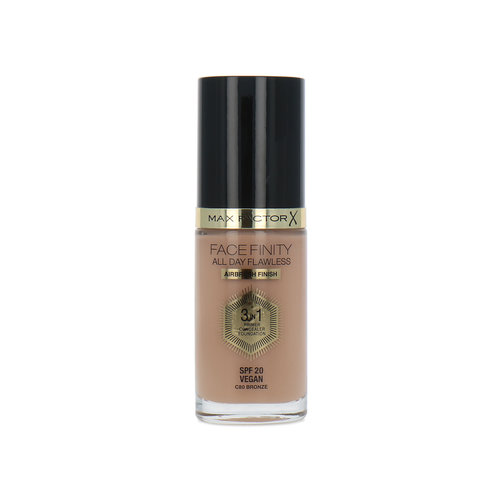 Max Factor Facefinity All Day Flawless 3 in 1 Airbrush Finish Fond de teint - C80 Bronze (Vegan)