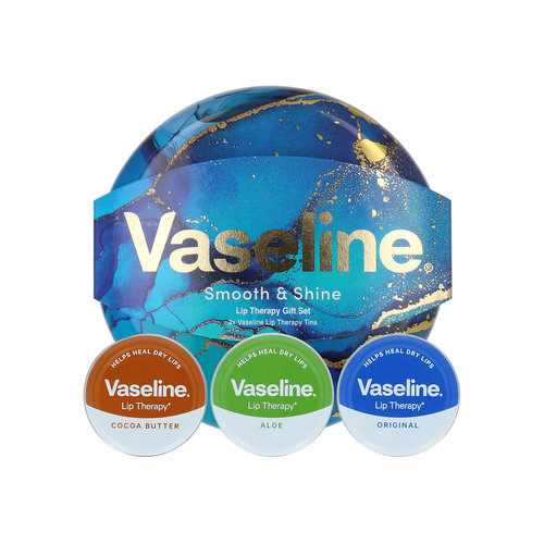 Vaseline Smooth & Shine Lip Therapy Ensemble-Cadeau
