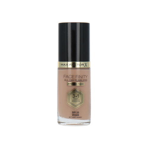 Max Factor Facefinity All Day Flawless 3 in 1 Airbrush Finish Fond de teint - N77 Soft Honey