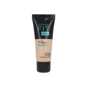 Fit Me Matte + Poreless Foundation - 105 Natural Ivory