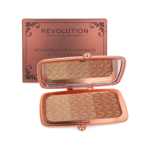 Makeup Revolution Renaissance Illuminate Highlighter Palette - Blissful Bronze