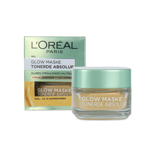 L'Oréal Absolutely Clay Glow Face Mask - 50 ml (Version allemande)