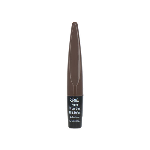 Sleek Nano Brow Disc Fill & Define Gel Sourcils - Medium Brown