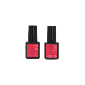 Gel Color Nagellak - Fuchsia Fab 2 x 7.39 ml (zonder doosje)