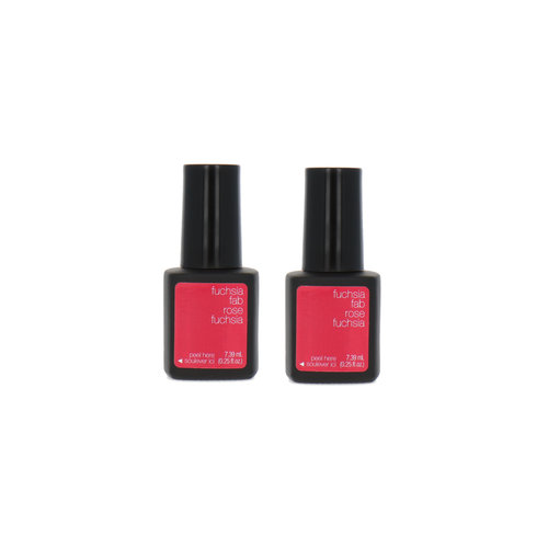 Sensationail Gel Color Nagellak - Fuchsia Fab 2 x 7.39 ml (zonder doosje)