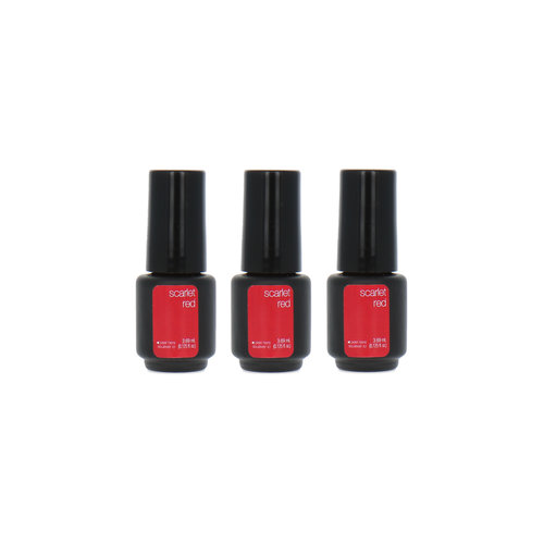 Sensationail Gel Color Nagellak - Scarlet Red 3 x 3.69 ml (zonder doosje)