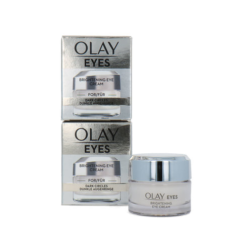 Olay Brightening Eyecream - 2 x 15 ml Crème yeux (Boîte légèrement endommagée)